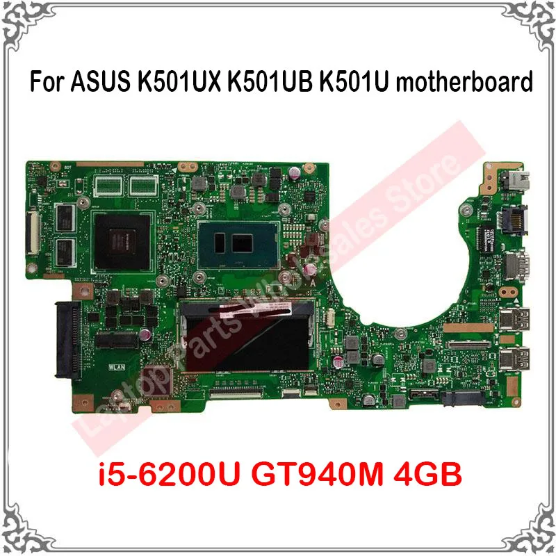 Testitud i5-6200U GT940M 4GB Peamine Juhatus ASUS K501UX K501UB K501U Emaplaadi Väljavahetamine