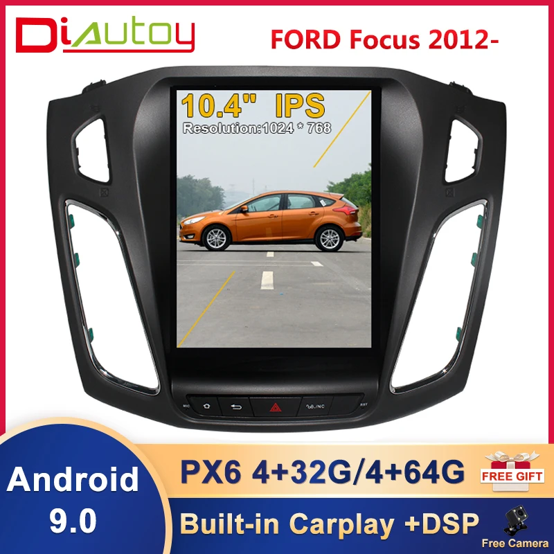 Tesla Stiilis Vertikaalsete Ekraaniga Android 9.0 Auto Raadio Multimeedia Video Mängija, GPS Ford Focus 2012-2015 Auto GPS Navigation Stereo