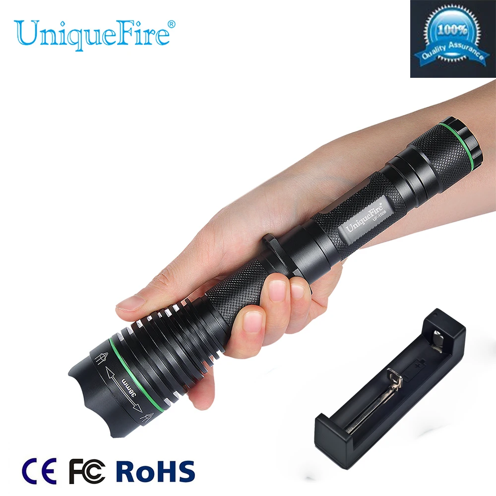 Uniquefire 1508-38mm 940NM IR Led Taskulamp 3 Režiimi Night vision-valgusti + USB Laadija Väljas Telkimine Jahindus