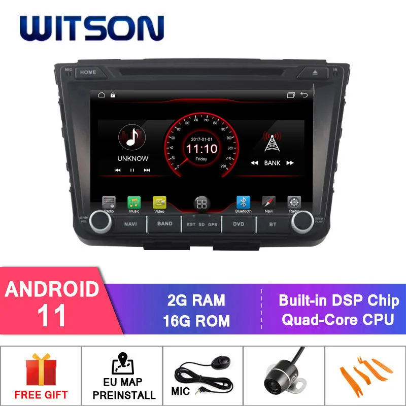 WITSON Android 11 2 GB RAM, 16 GB FLASH AUTO RAADIO HYUNDAI CRETA Auto Multimeedia Mängija, Stereo AutoAudio GPS Navigation DVD-Video