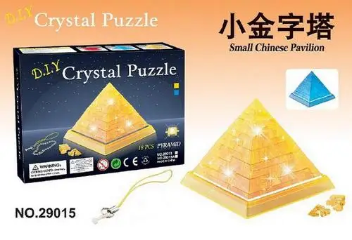Tarkus 3D Crystal Puzzle Mosaiikpildi Plokid Kokkupanek Püramiidi Mudeli Mänguasjad, Lapsed Kingitus