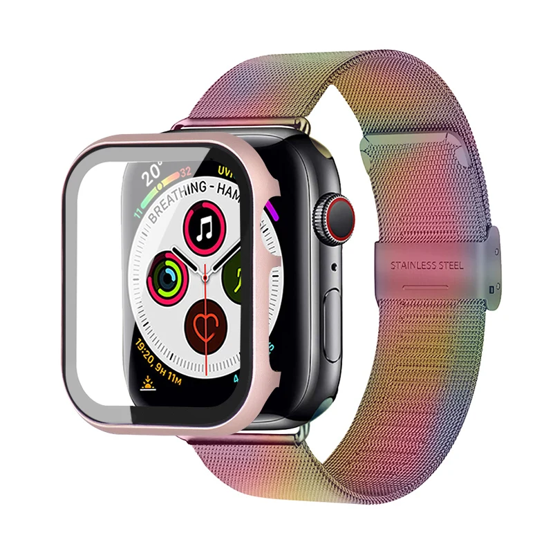 rihm+Puhul apple ' i watch band 44mm 40mm 42mm 38mm smart watch pulseira käevõru vöö juhul, kate apple watch 6 watchband