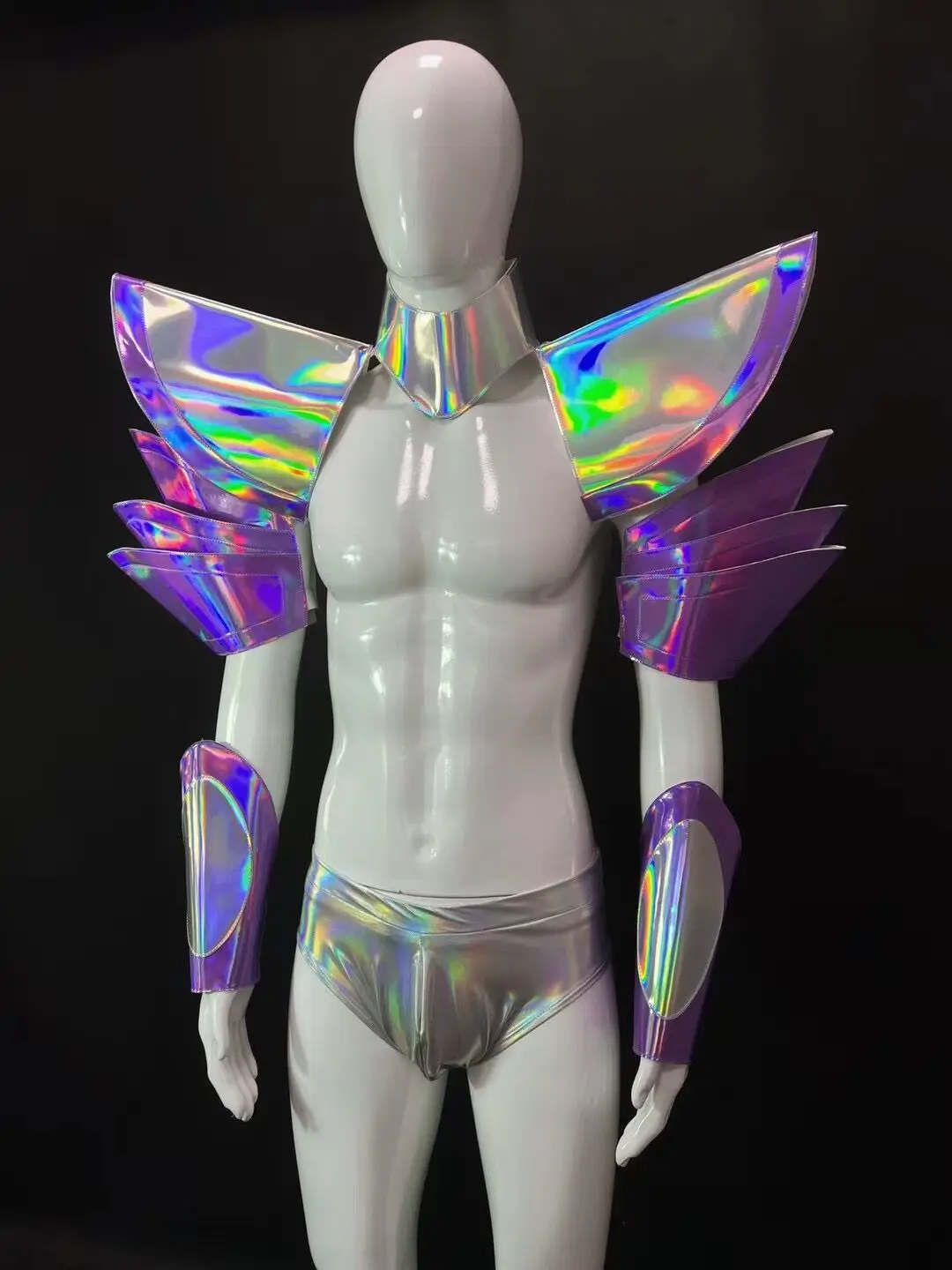 Multi-color Laser MEHED, Kiiver, Raudrüü, Tantsu Show Tulemuslikkuse Kostüüm Peegeldav Komplekt Komplekt Cosplay Tähistada Kogud