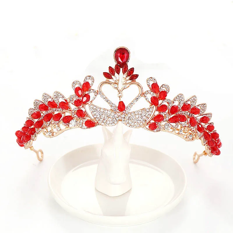 Euroopa ja Ameerika Ühendriigid Tala Luksuslik Barokk Rhinestone Pruut Crystal Crown Tiara Pulmad Juuksed Tarvikud KÜMME