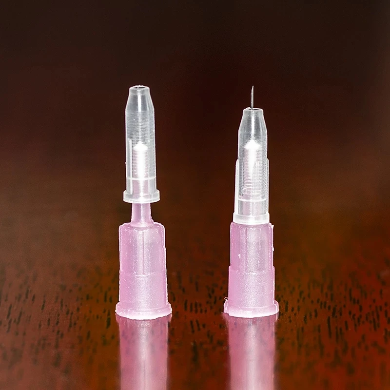 31G 4mm reguleeritav väike nõel ühekordsed meditsiini-31G mikro-plastist süsti kosmeetika steriilse nõela kirurgiline tööriist