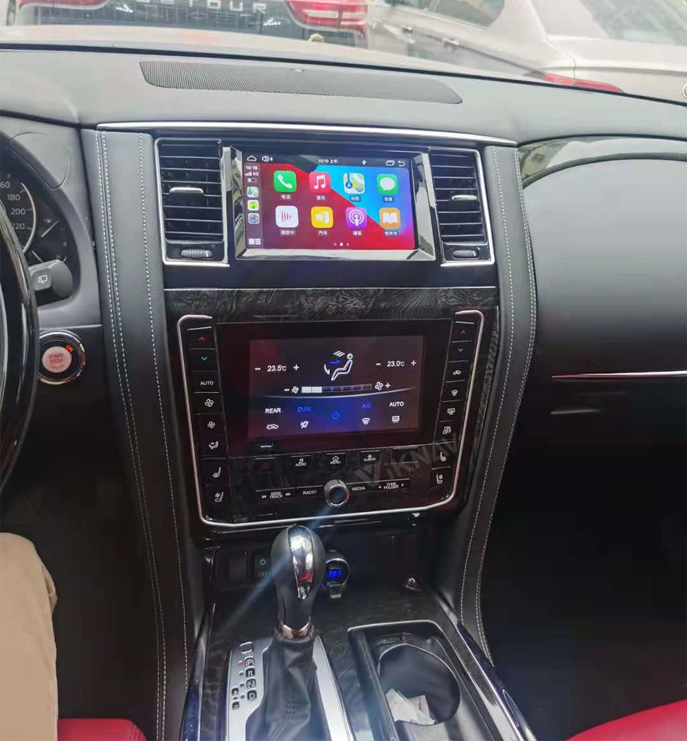 Dual screen Android autoraadio Jaoks Nissan Patrol Y62 2014-2020 auto stereo multimeedia mängija Carplay autoradio juhtseade
