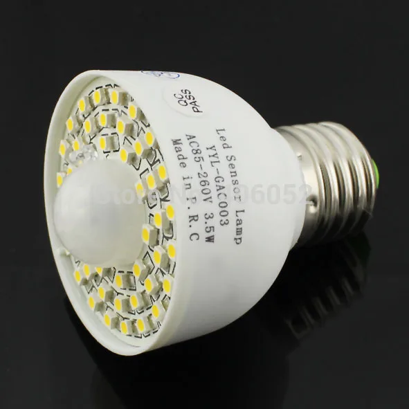 20pcs PIR Anduri LED Sensor Light Body Motion 3.5 W 3528 45LED Auto detektor Wireless Home Hotel Trepp, Köök E27 Lamp 85-260V